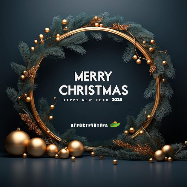 З Різдвом Христовим та Новим роком 2025 / Merry Christmas and Happy New Year 2025